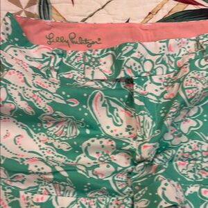 Lilly Pulitzer Teal and Pink Patterned Shorts